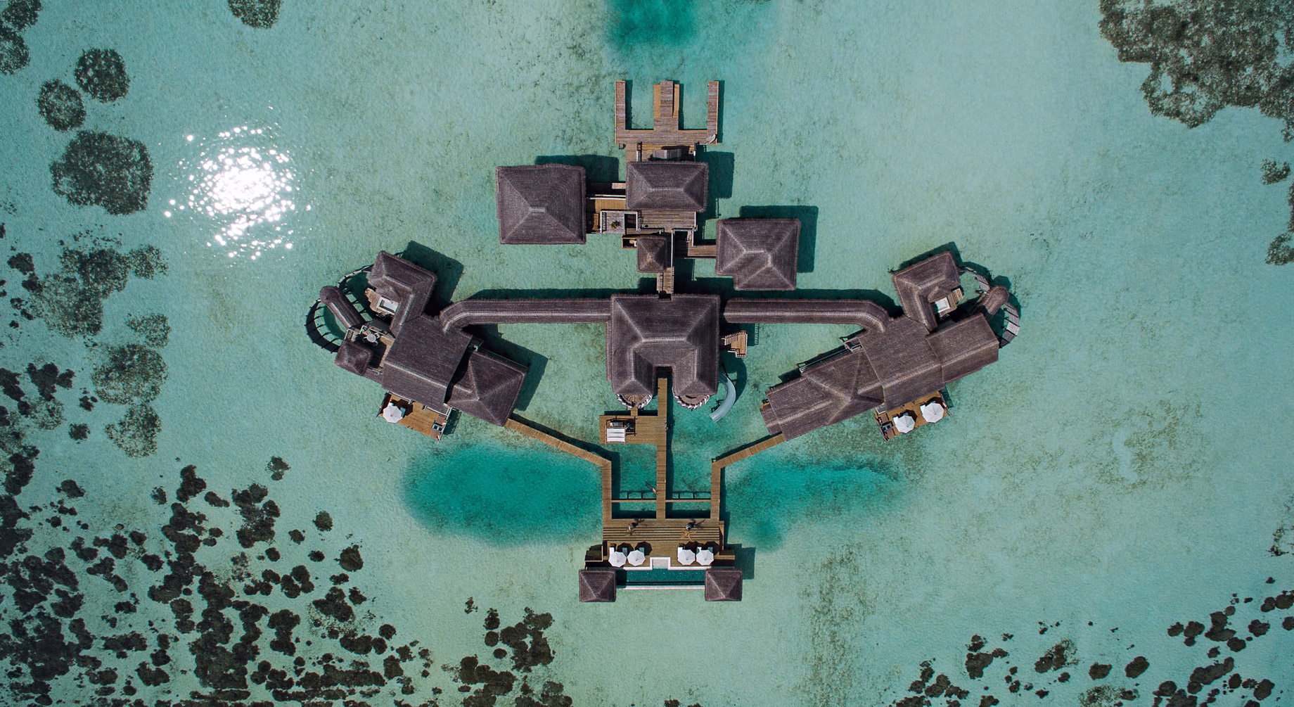 Gili Lankanfushi Resort – North Male Atoll, Maldives – The Private Reserve Birds Eye View