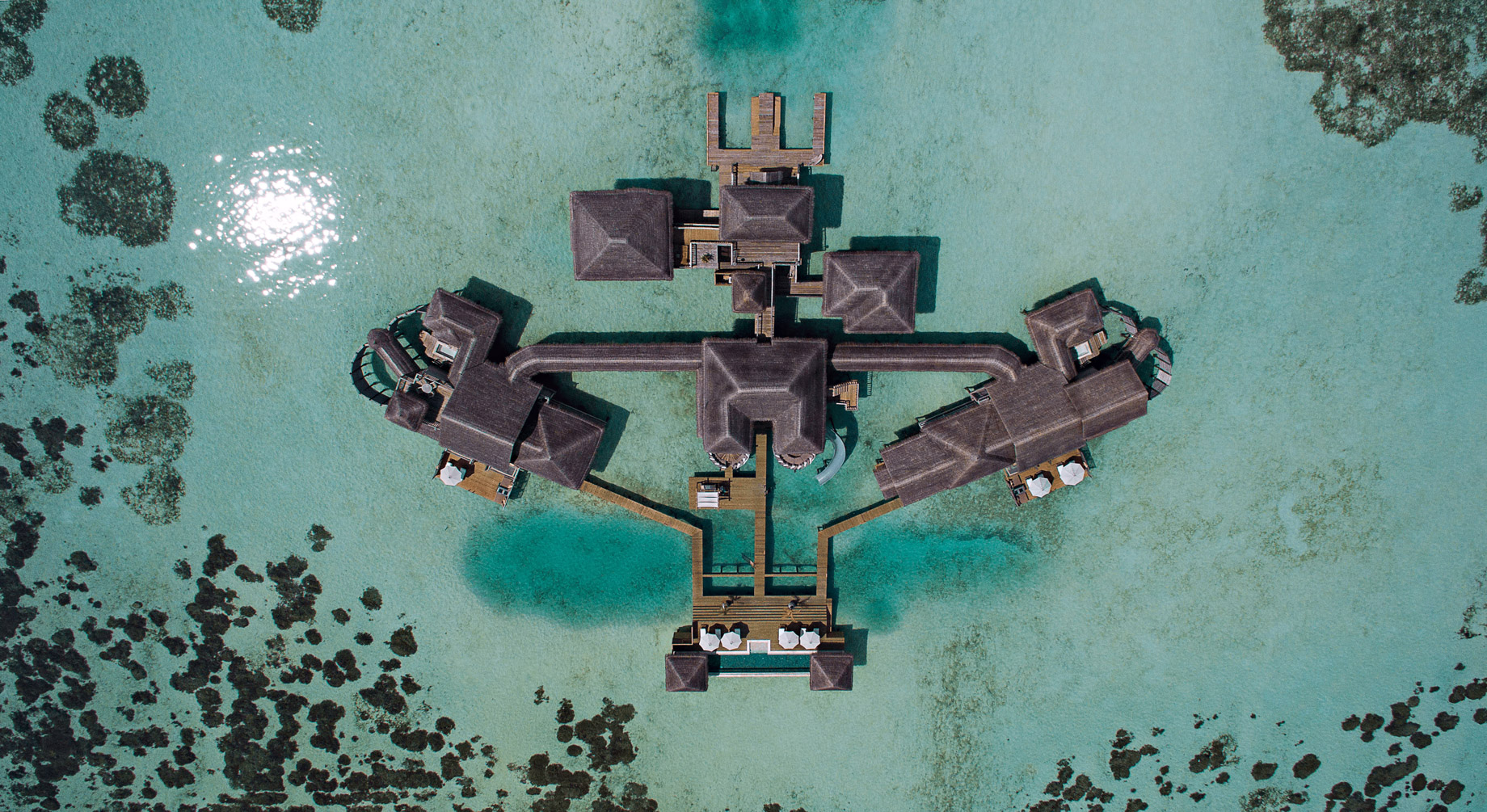 Gili Lankanfushi Resort – North Male Atoll, Maldives – The Private Reserve Birds Eye View