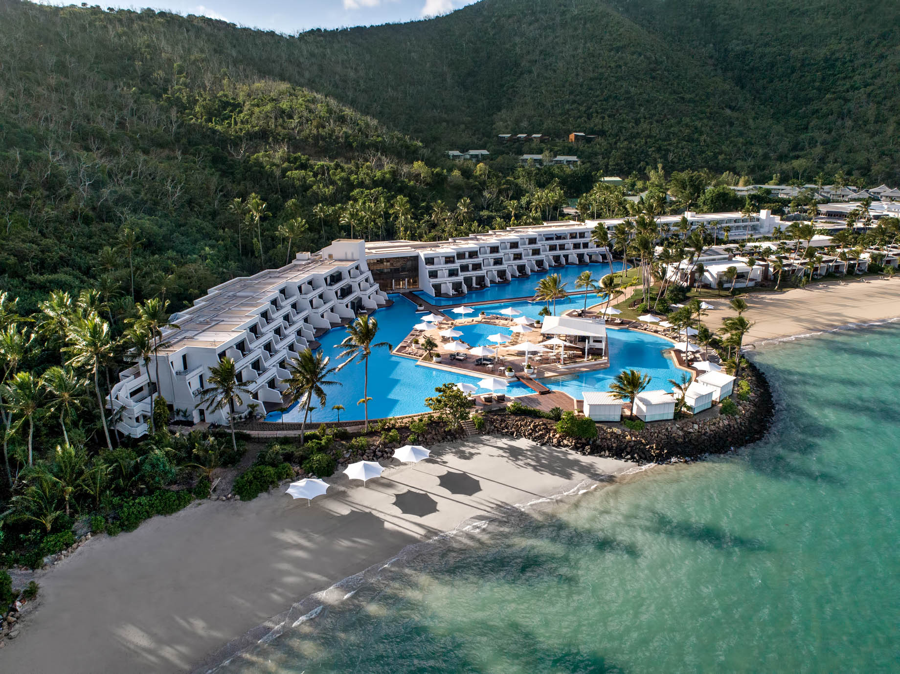 InterContinental Hayman Island Resort – Whitsunday Islands, Australia – Resort Aerial Main Pool