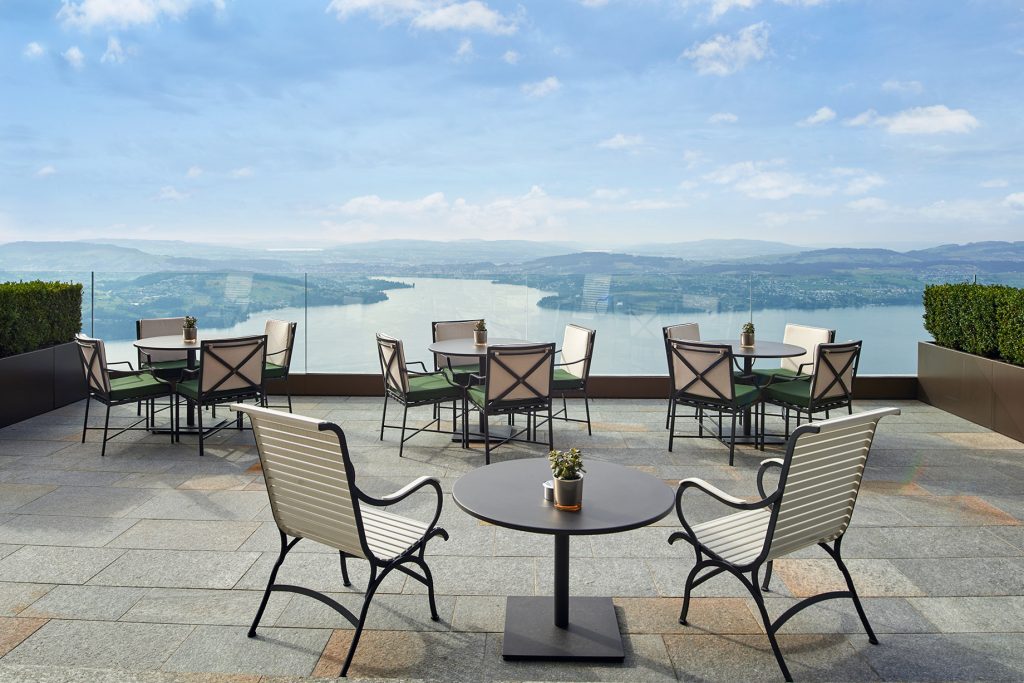 Palace Hotel - Burgenstock Hotels & Resort - Obburgen, Switzerland - Terrace Lake Lucerne View