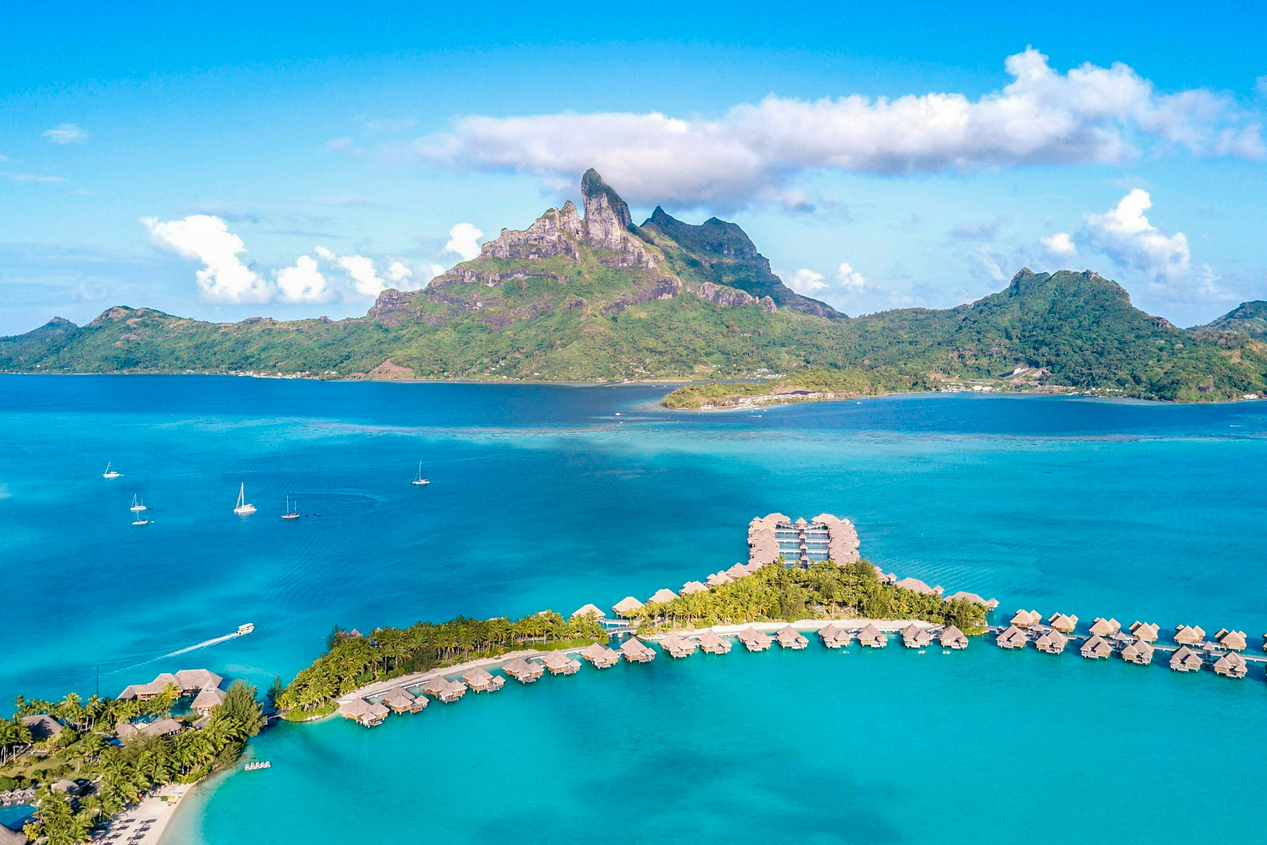 The St. Regis Bora Bora Resort – Bora Bora, French Polynesia – Bora Bora Resort Aerial View