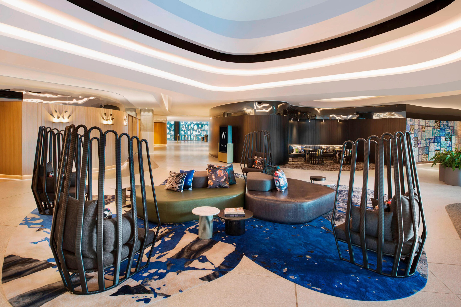 W Brisbane Hotel – Brisbane, Australia – Lobby Atrium Foyer