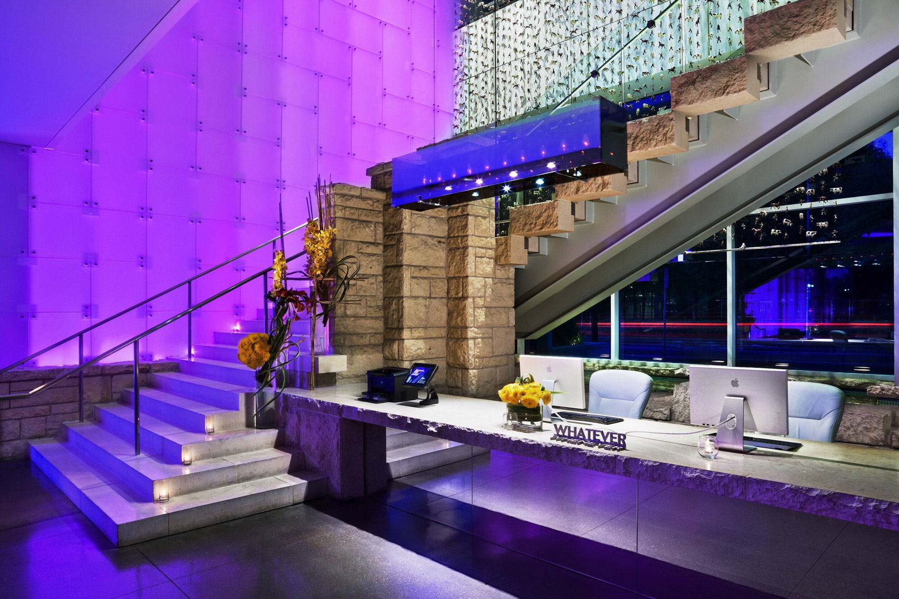 W Dallas Victory Hotel – Dallas, TX, USA – Lobby Grand Stairs