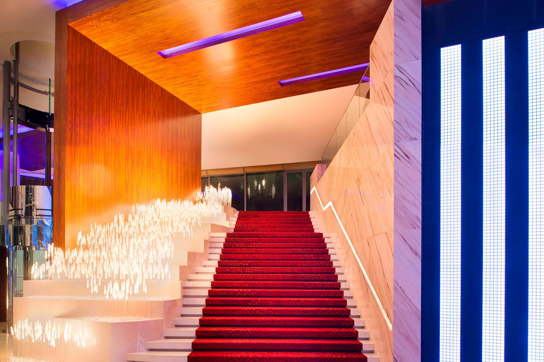 W Singapore Sentosa Cove Hotel – Singapore – Entrance Grand Staircase