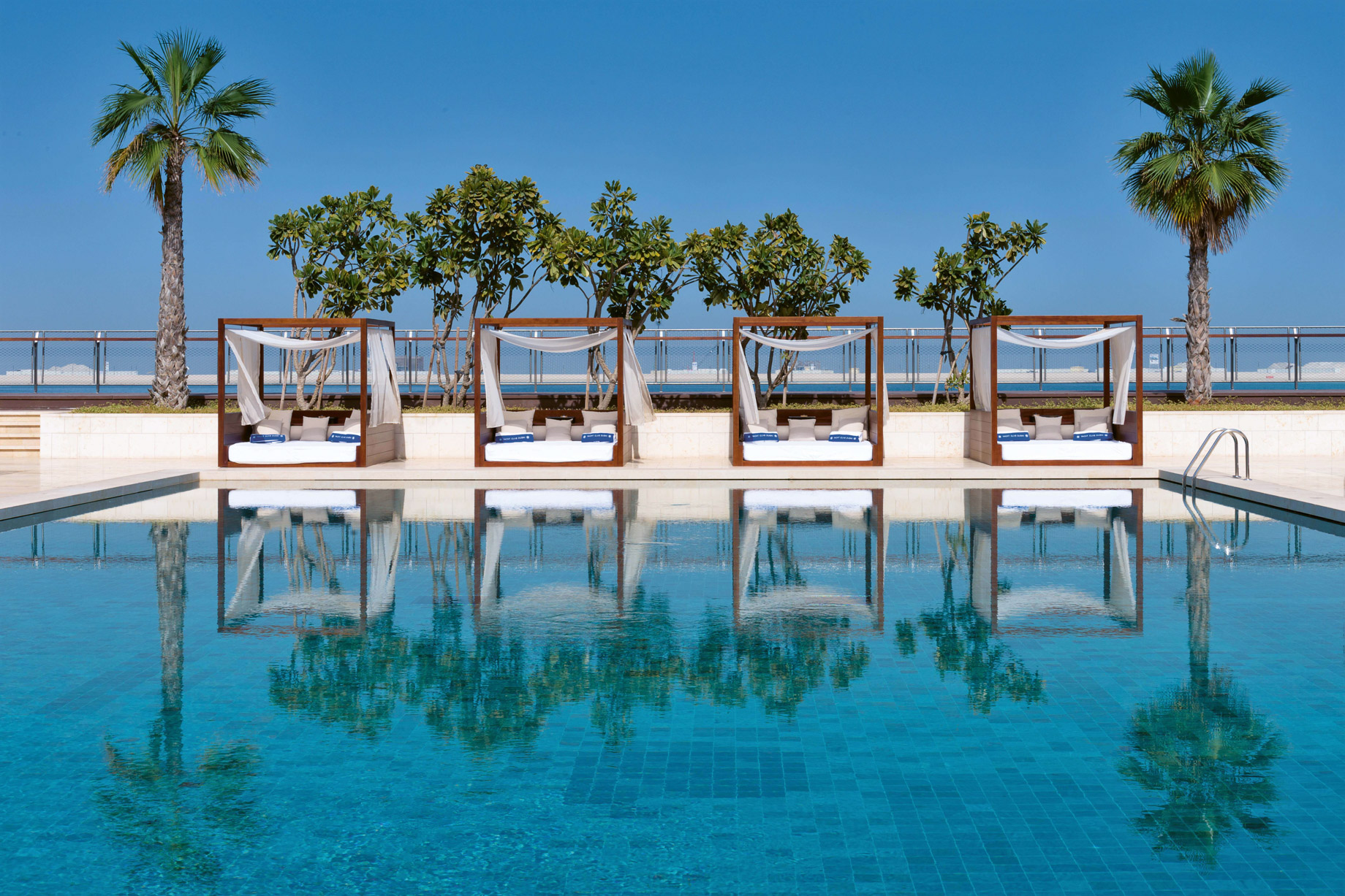 Bvlgari Resort Dubai – Jumeira Bay Island, Dubai, UAE – Bvlgari Yacht Club Poolside Cabanas