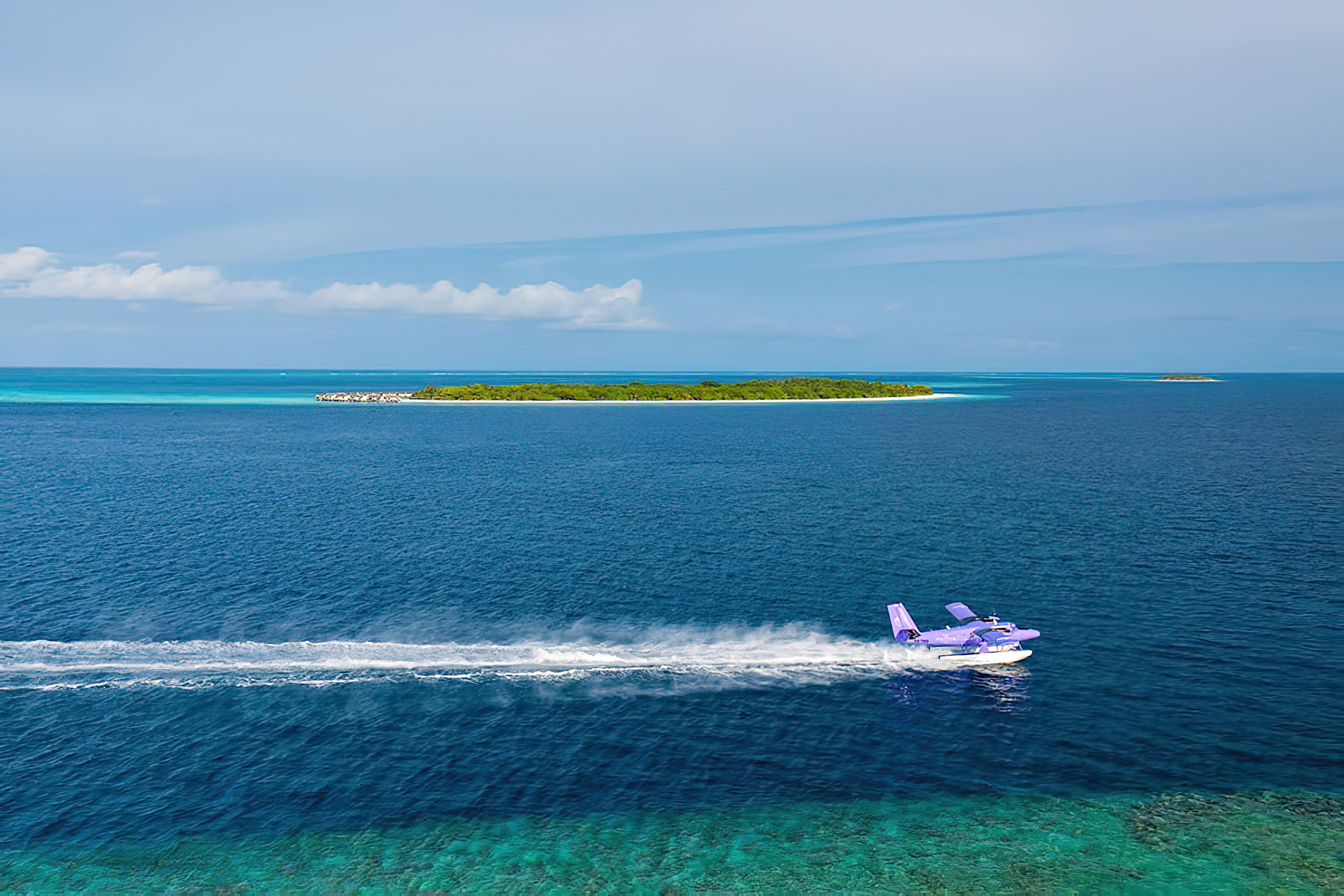 The Nautilus Maldives Resort - Thiladhoo Island, Maldives - Seaplane Landing