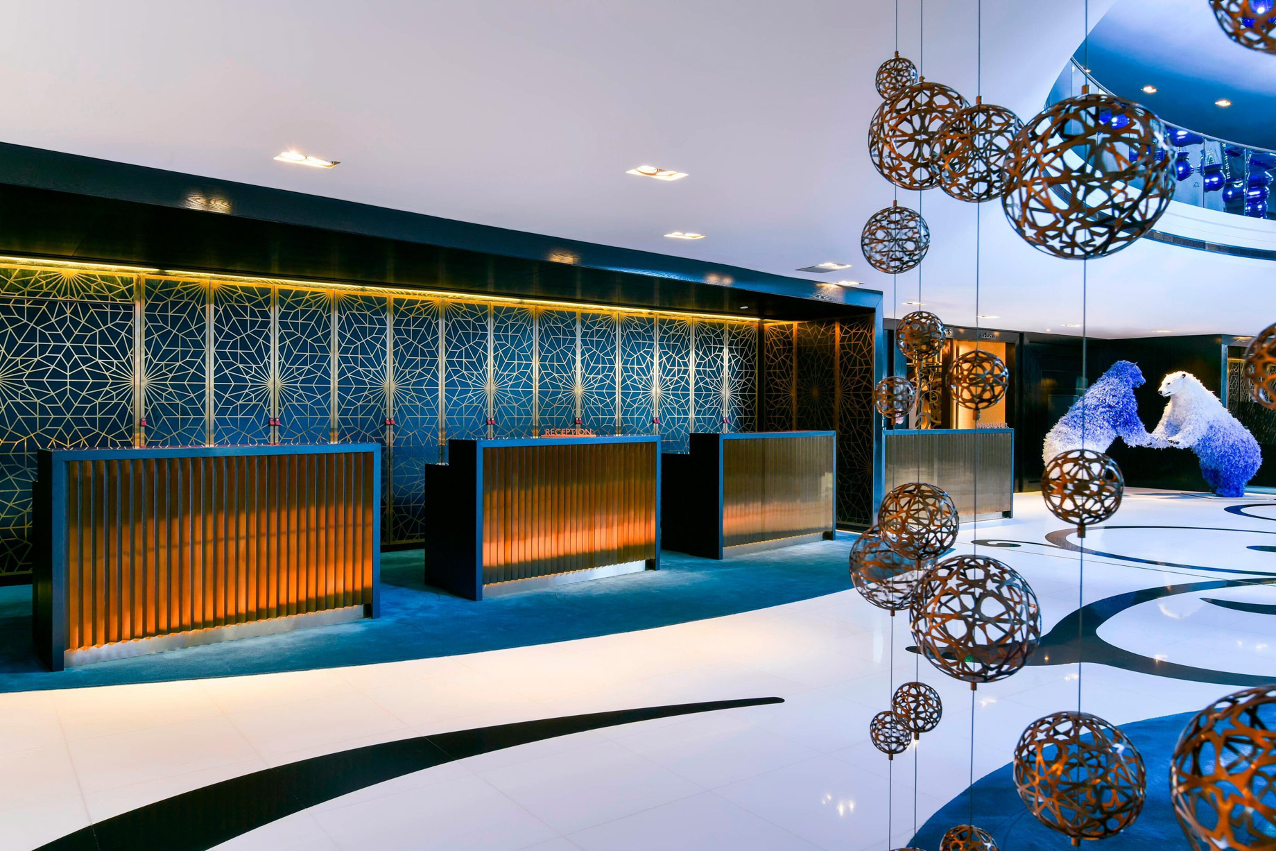 W Doha Hotel – Doha, Qatar – Lobby Reception Desk