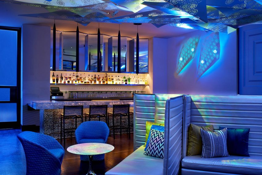 W Los Angeles West Beverly Hills Hotel - Los Angeles, CA, USA - Living Room Bar Vibe