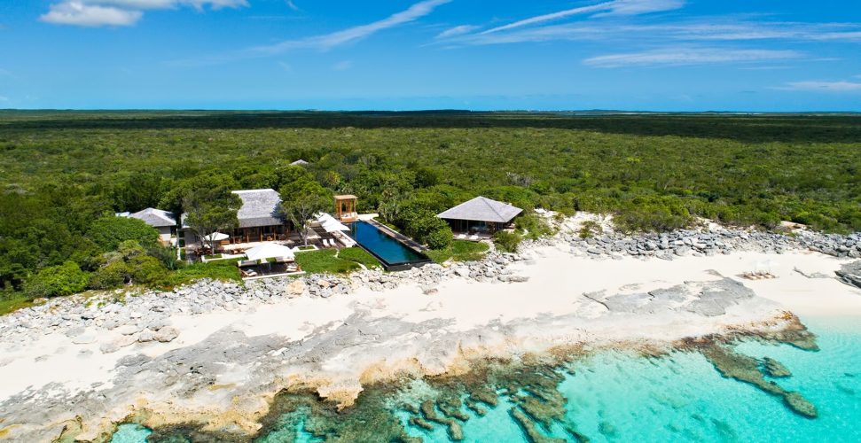 Amanyara Resort - Providenciales, Turks and Caicos Islands - Artist Ocean Villa Aerial