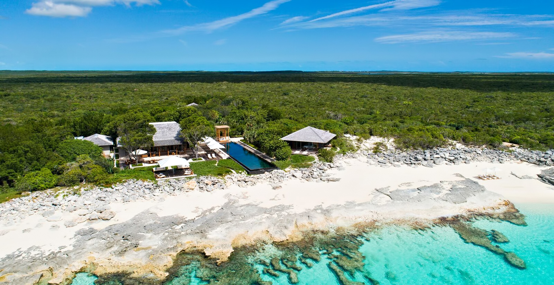 Amanyara Resort – Providenciales, Turks and Caicos Islands – Artist Ocean Villa Aerial