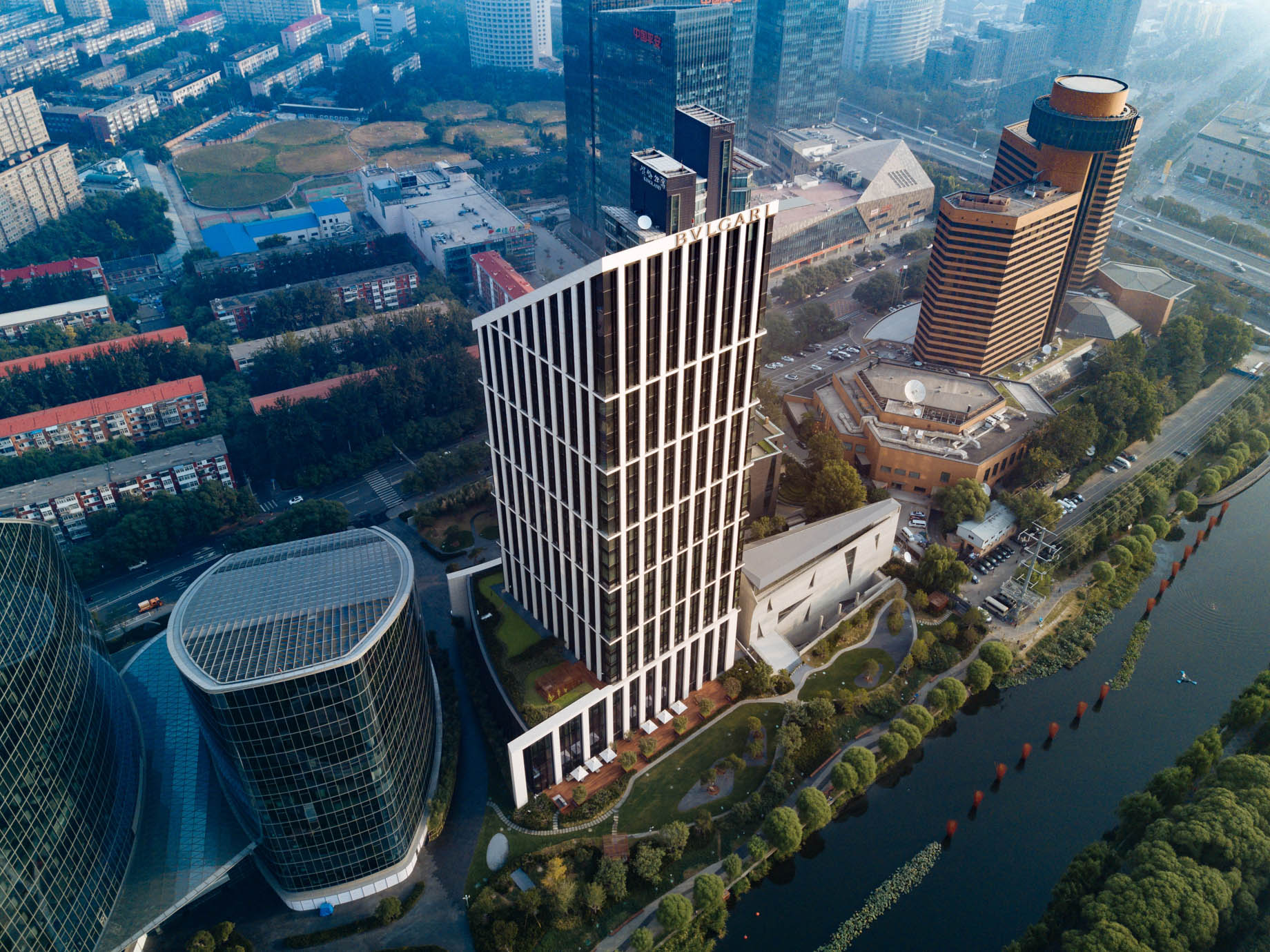 Bvlgari Hotel Beijing - Beijing, China - Hotel Overhead Aerial View
