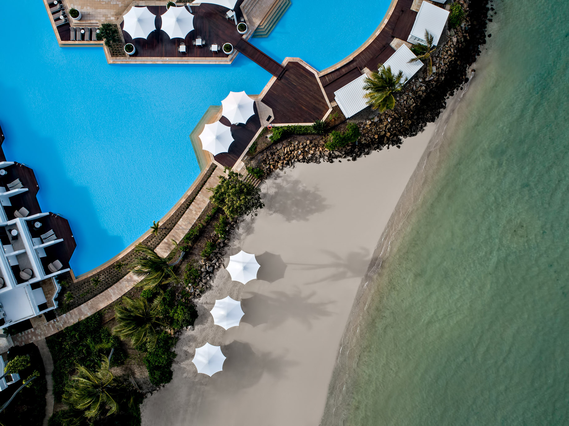 InterContinental Hayman Island Resort - Whitsunday Islands, Australia - Coconut Beach and Pool