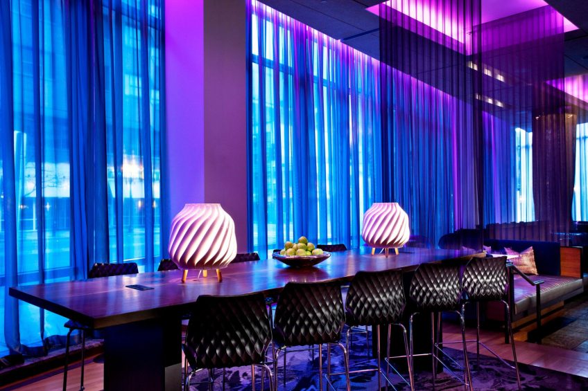 W Boston Hotel - Boston, MA, USA - W Lounge Communal Table