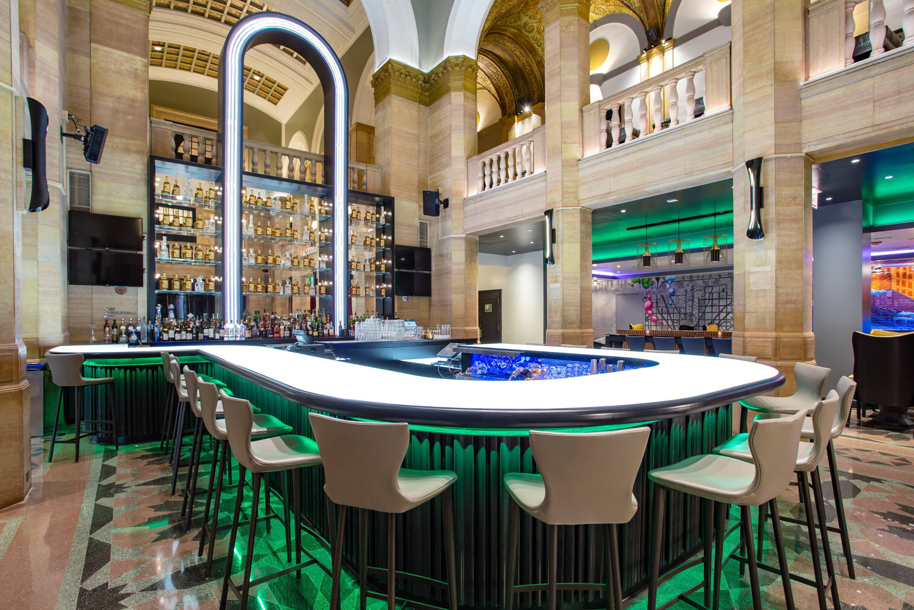 W Chicago City Center Hotel – Chicago, IL, USA – Living Room MSC Bar Chairs