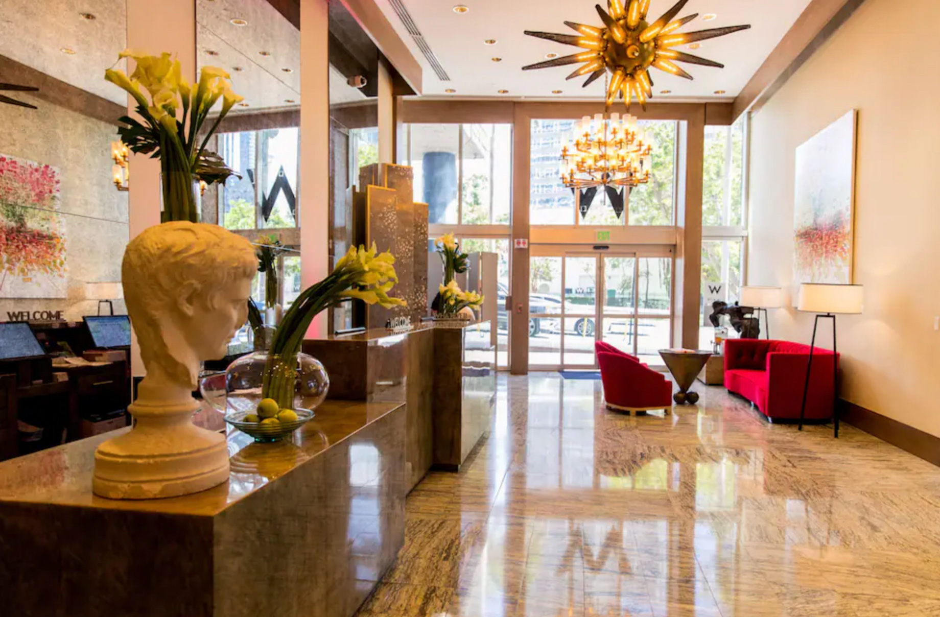 W Miami Hotel – Miami, FL, USA – Lobby Reception