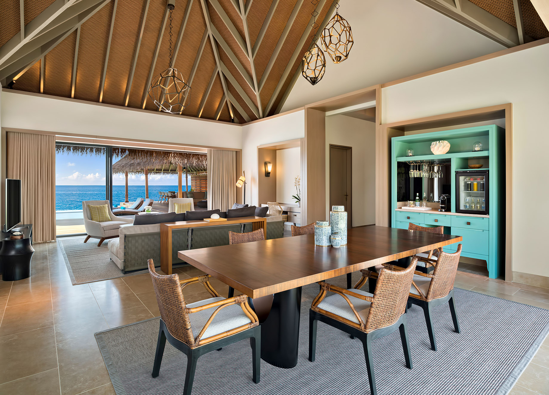 Waldorf Astoria Maldives Ithaafushi Resort – Ithaafushi Island, Maldives – Overwater Villa Living Room
