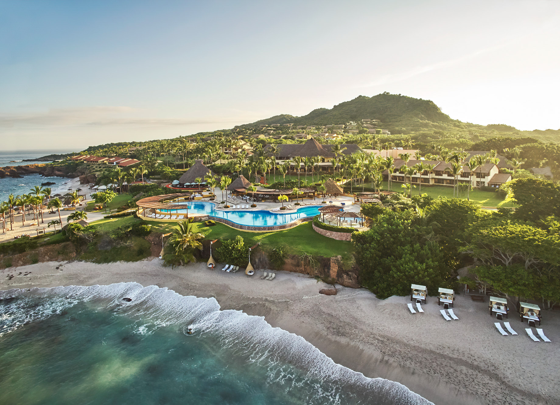 Four Seasons Resort Punta Mita - Nayarit, Mexico - Aerial Infinity Pool View