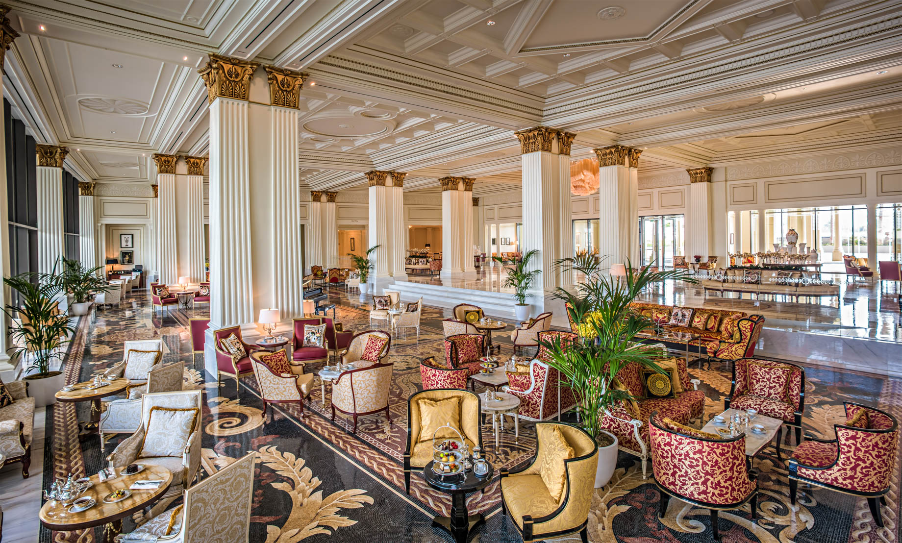 Palazzo Versace Dubai Hotel – Jaddaf Waterfront, Dubai, UAE – Mosaico Restaurant Lobby Lounge