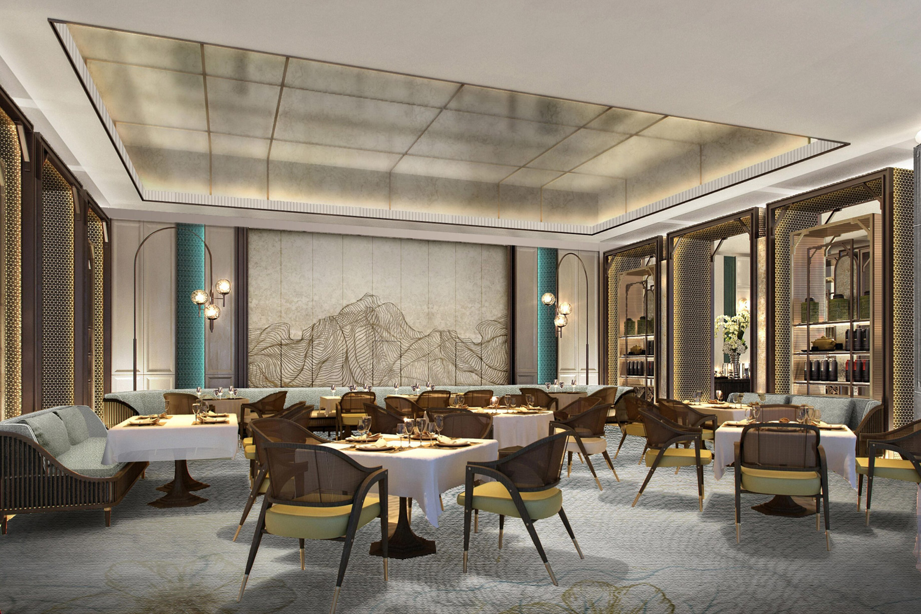 The St. Regis Qingdao Hotel – Qingdao, Shandong, China – Yan Ting Dining Area