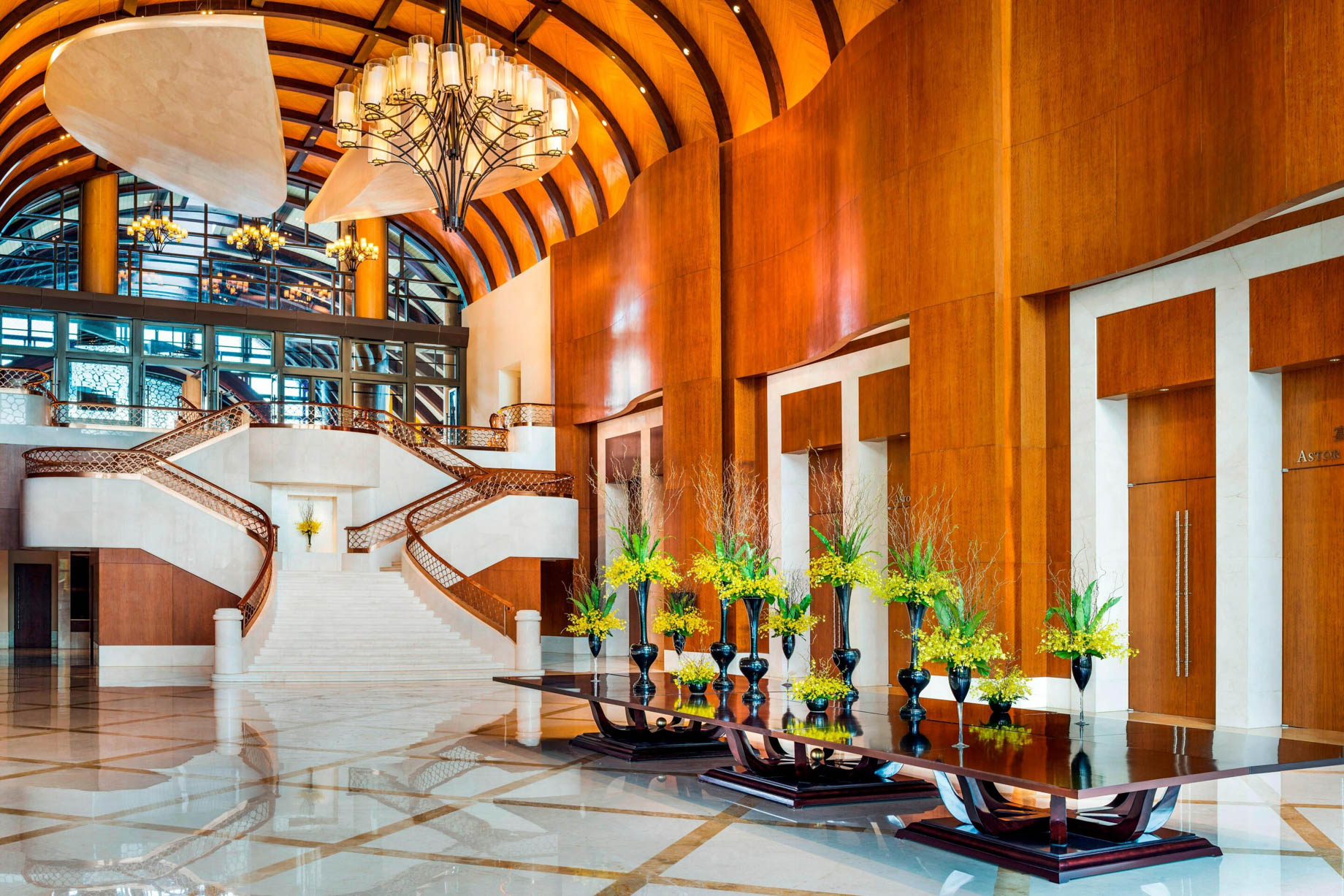 The St. Regis Sanya Yalong Bay Resort – Hainan, China – Grand Staircase View