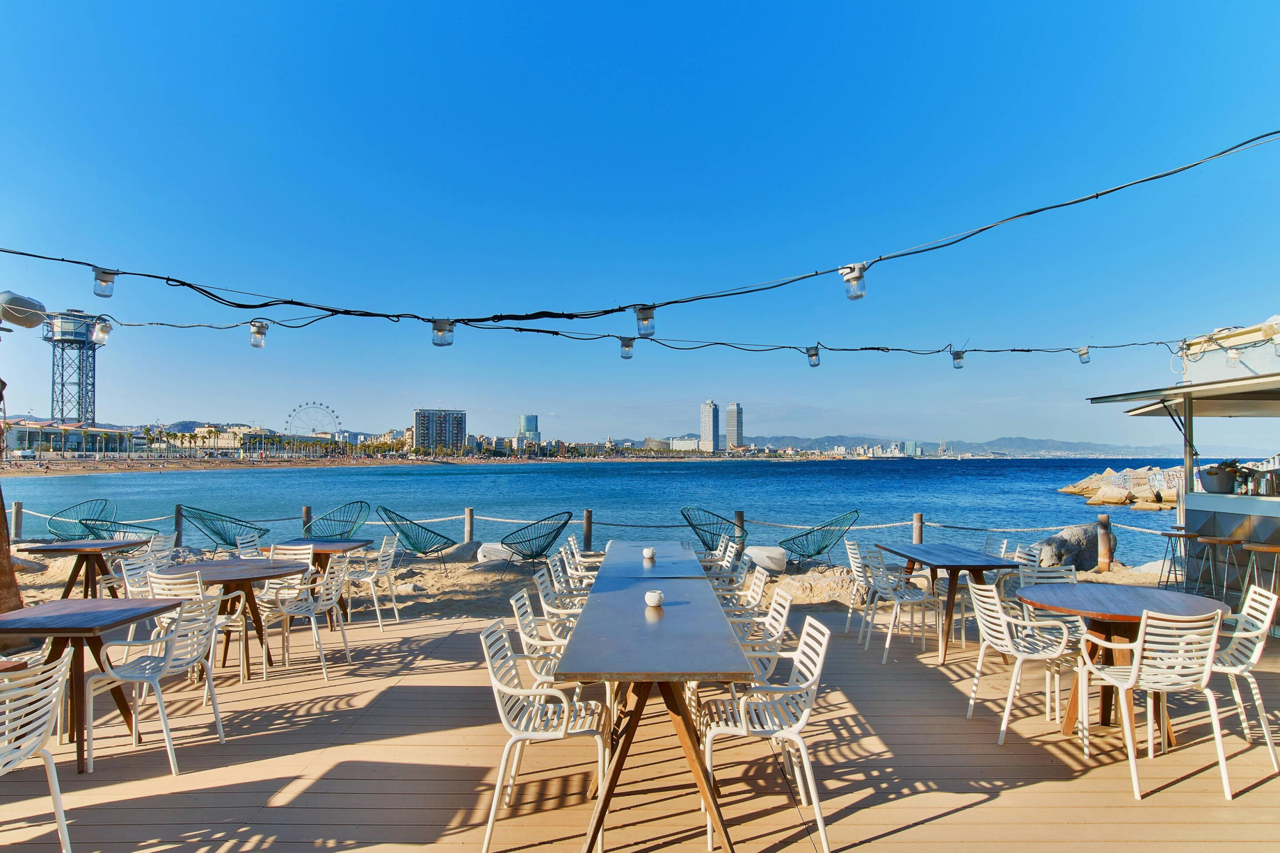 W Barcelona Hotel – Barcelona, Spain – Salt Beach Club Terrace Views