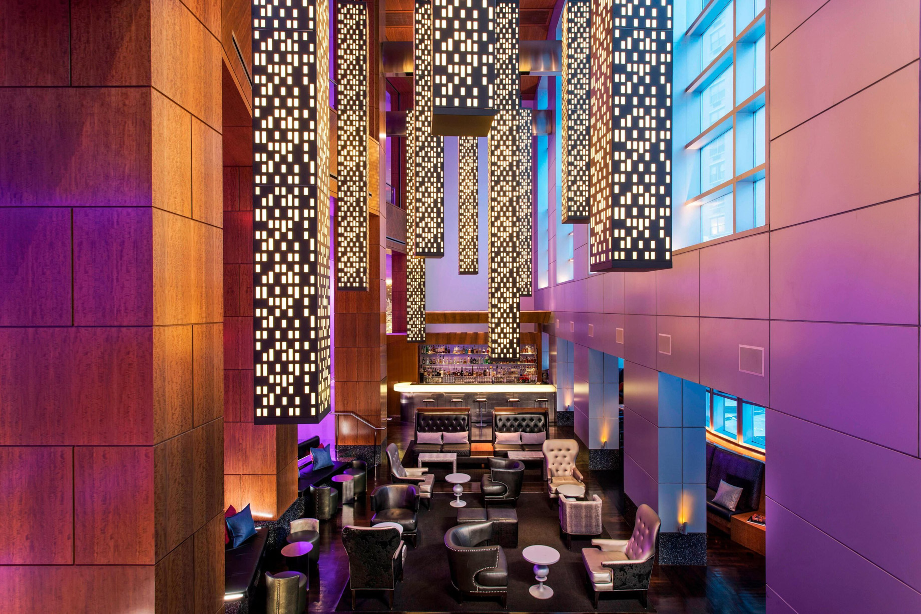 W Hoboken Hotel – Hoboken, NJ, USA – Living Room Bar