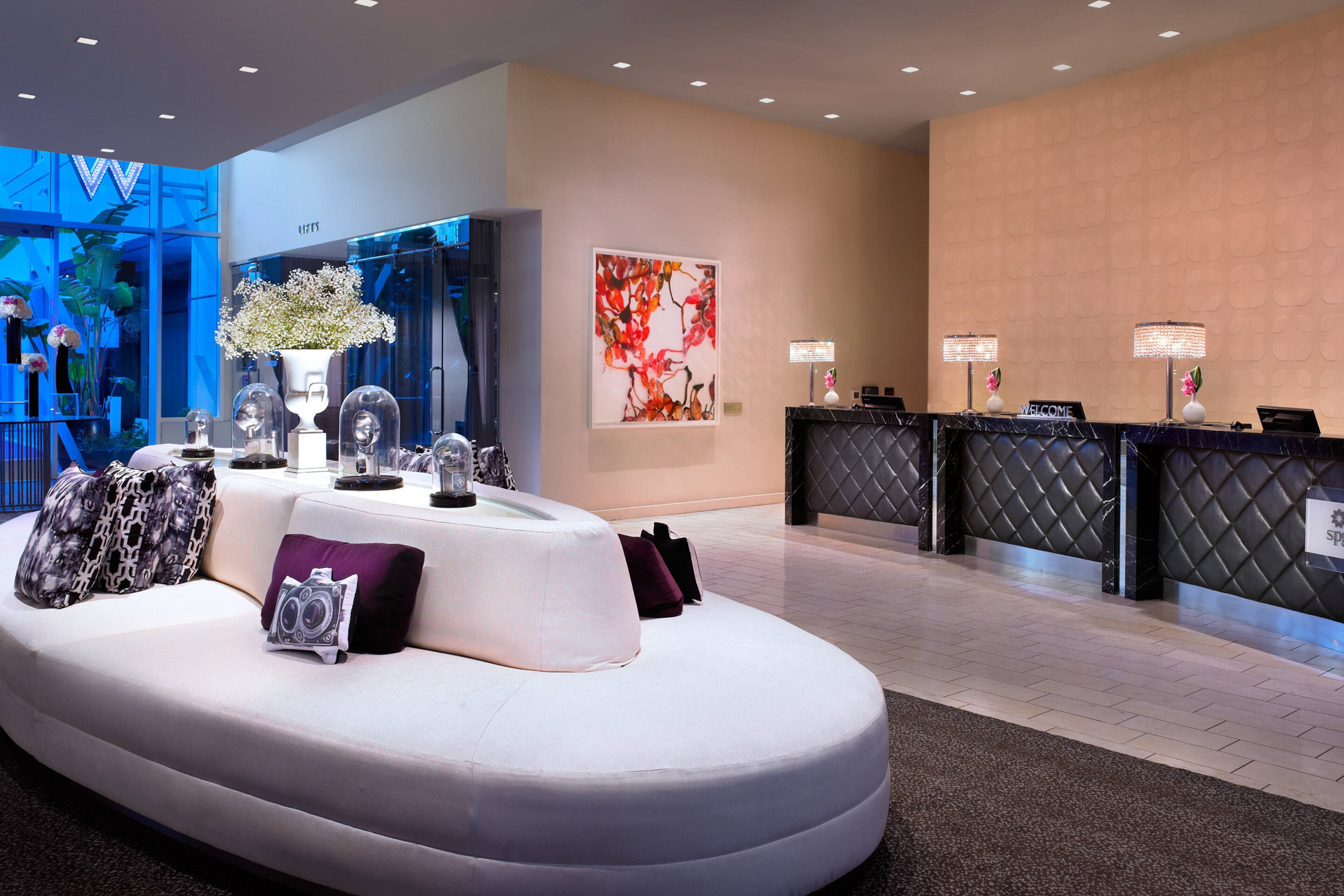 W Hollywood Hotel – Hollywood, CA, USA – Lobby Welcome Desk