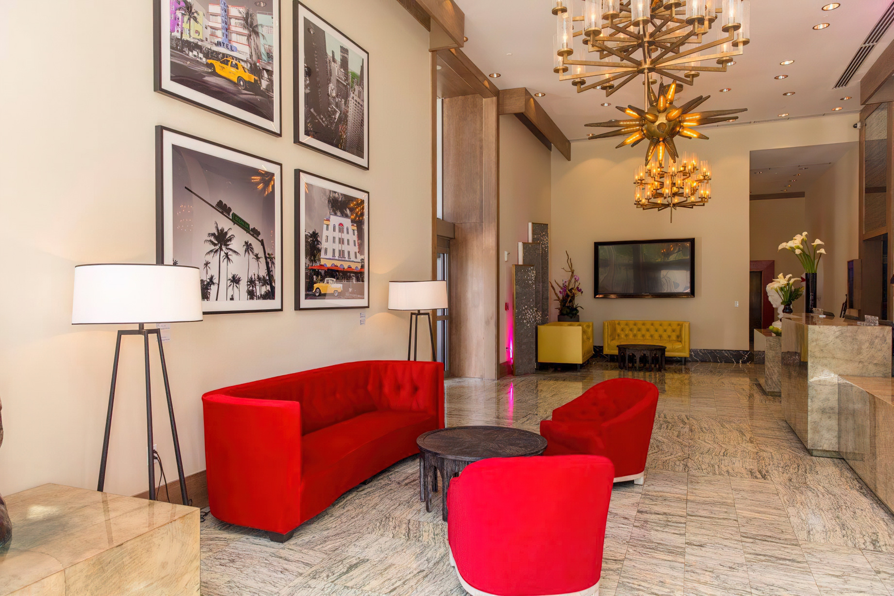 W Miami Hotel - Miami, FL, USA - Lobby Seating