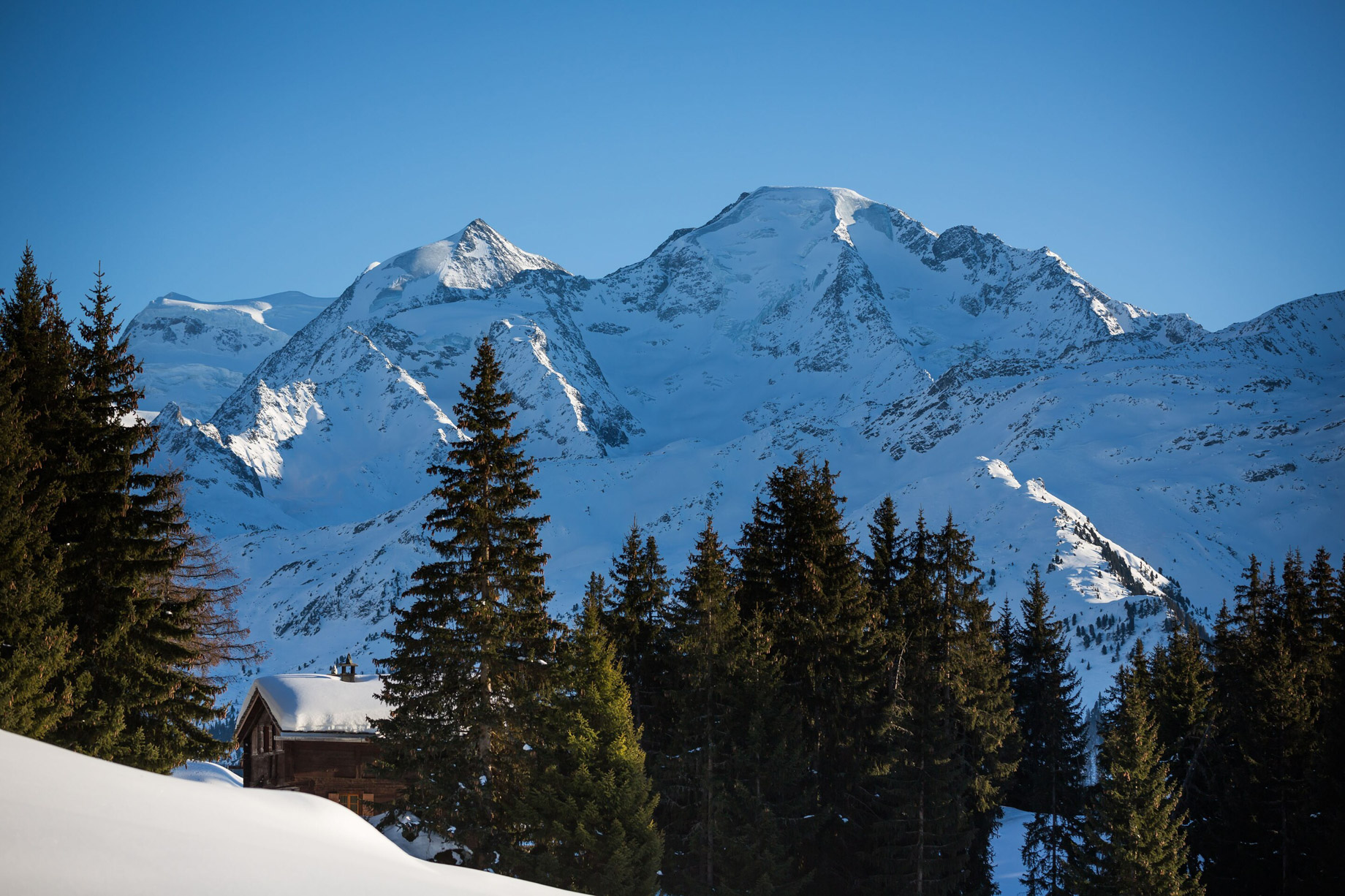 W Verbier Hotel – Verbier, Switzerland – Local Mountain Winter View