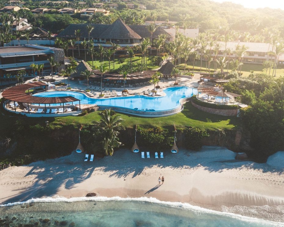 Four Seasons Resort Punta Mita - Nayarit, Mexico - Aerial Infinity Pool and Beach View