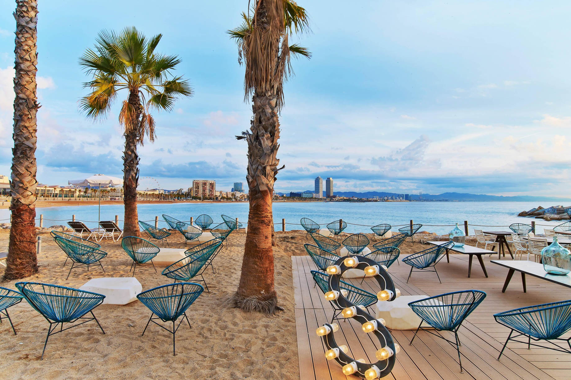 W Barcelona Hotel – Barcelona, Spain – Salt Beach Club Terrace
