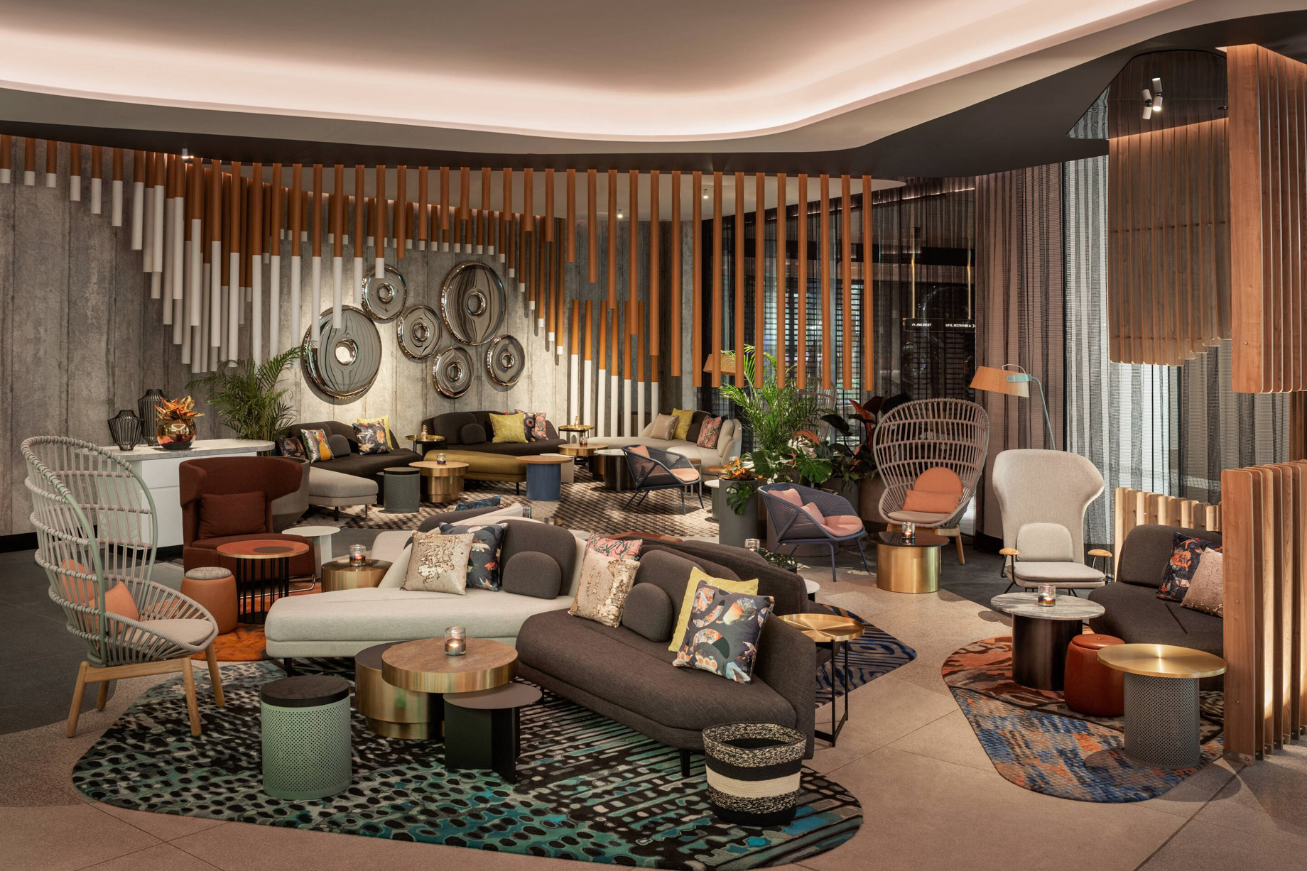 W Brisbane Hotel – Brisbane, Australia – Living Room Bar Lounge Area