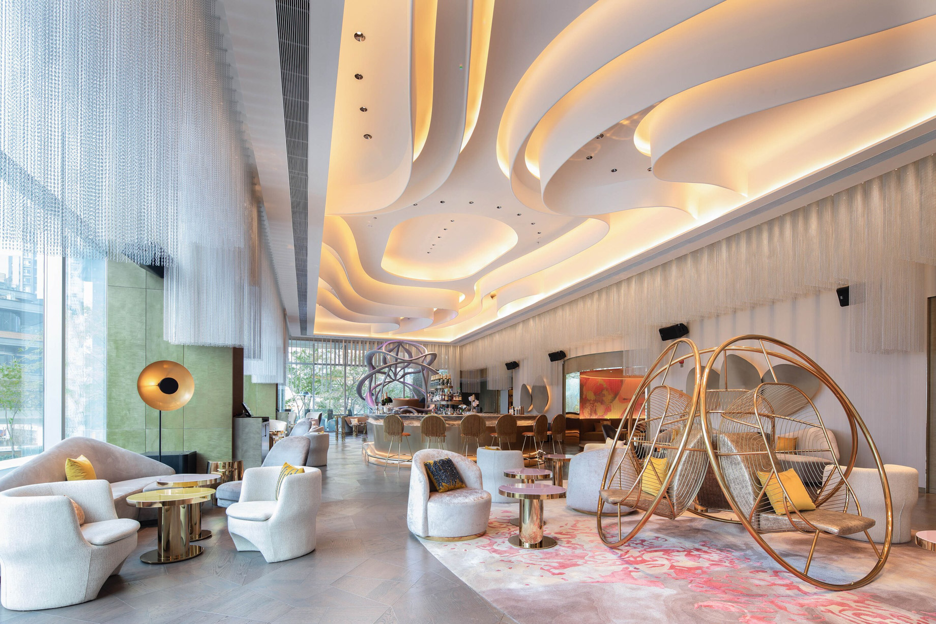 W Chengdu Hotel – Chengdu, China – Living Room Lounge Area