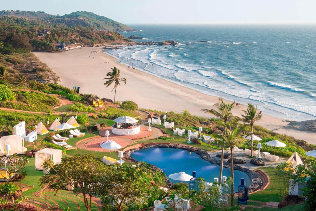 W Goa Vagator Beach Resort - Goa, India - ROCKPOOL Aerial Beach View
