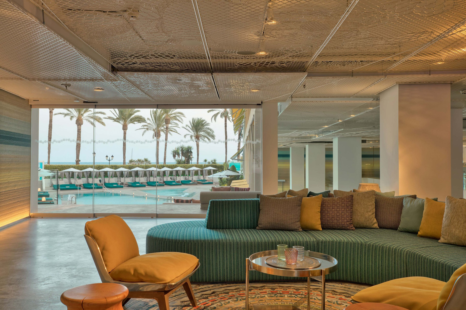 W Ibiza Hotel – Santa Eulalia del Rio, Spain – Welcome Area WET Deck Sea views
