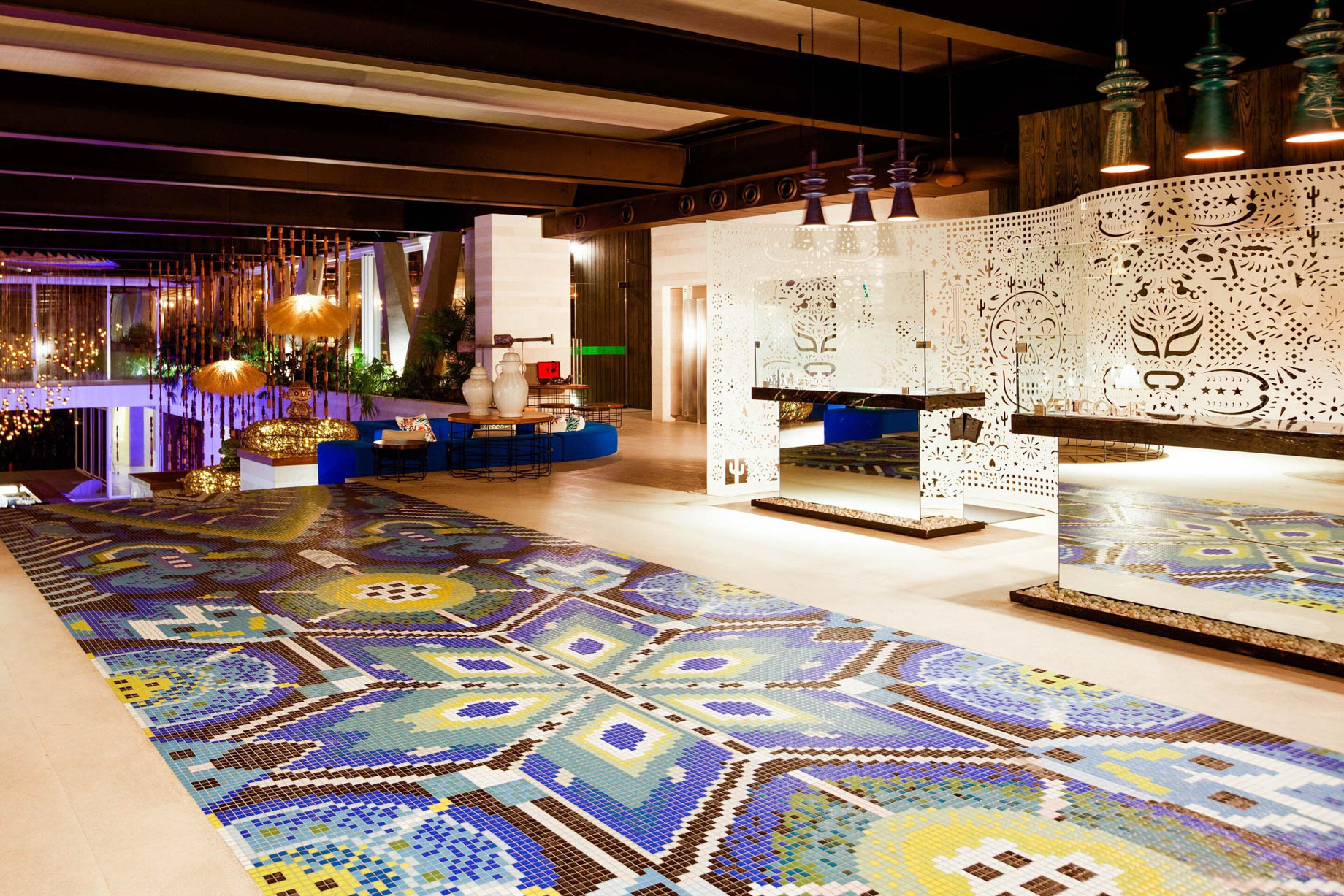 W Punta de Mita Resort – Punta De Mita, Mexico – Lobby Welcome Desk Night