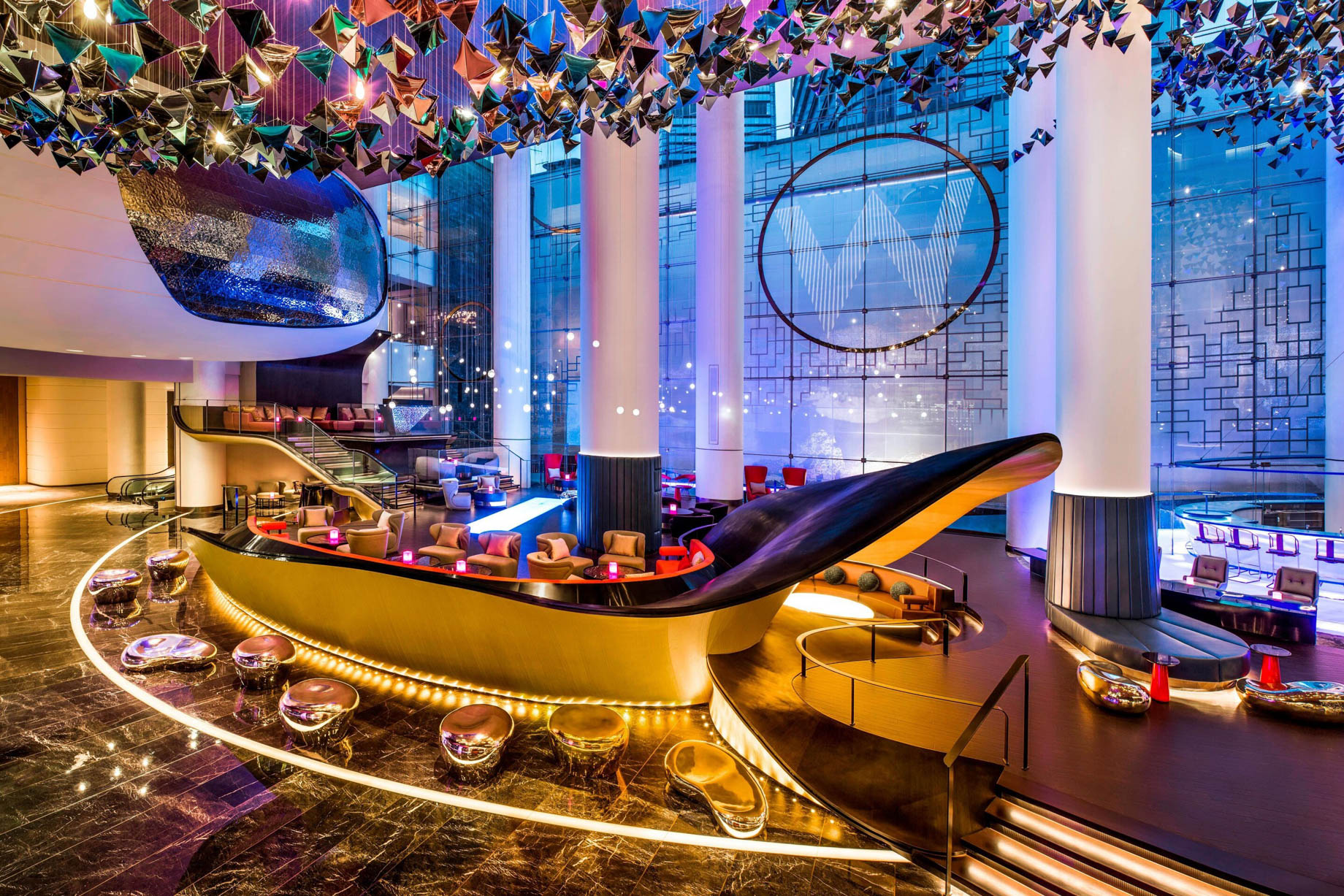 W Suzhou Hotel – Suzhou, China – Lobby Living Room