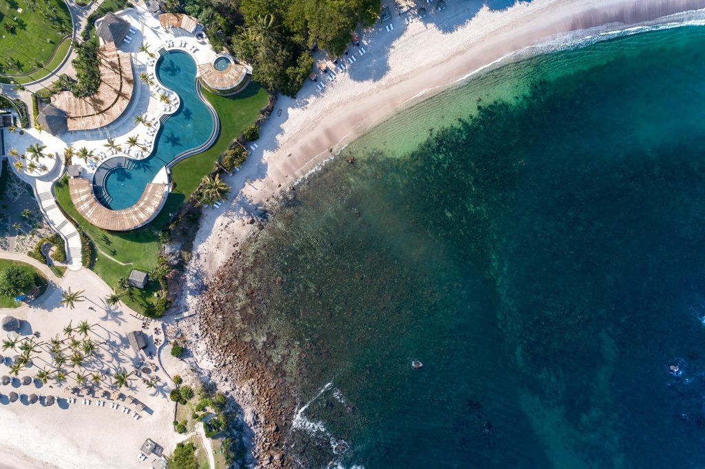 Four Seasons Resort Punta Mita - Nayarit, Mexico - Aerial Overhead Infinity Pool and Beach View