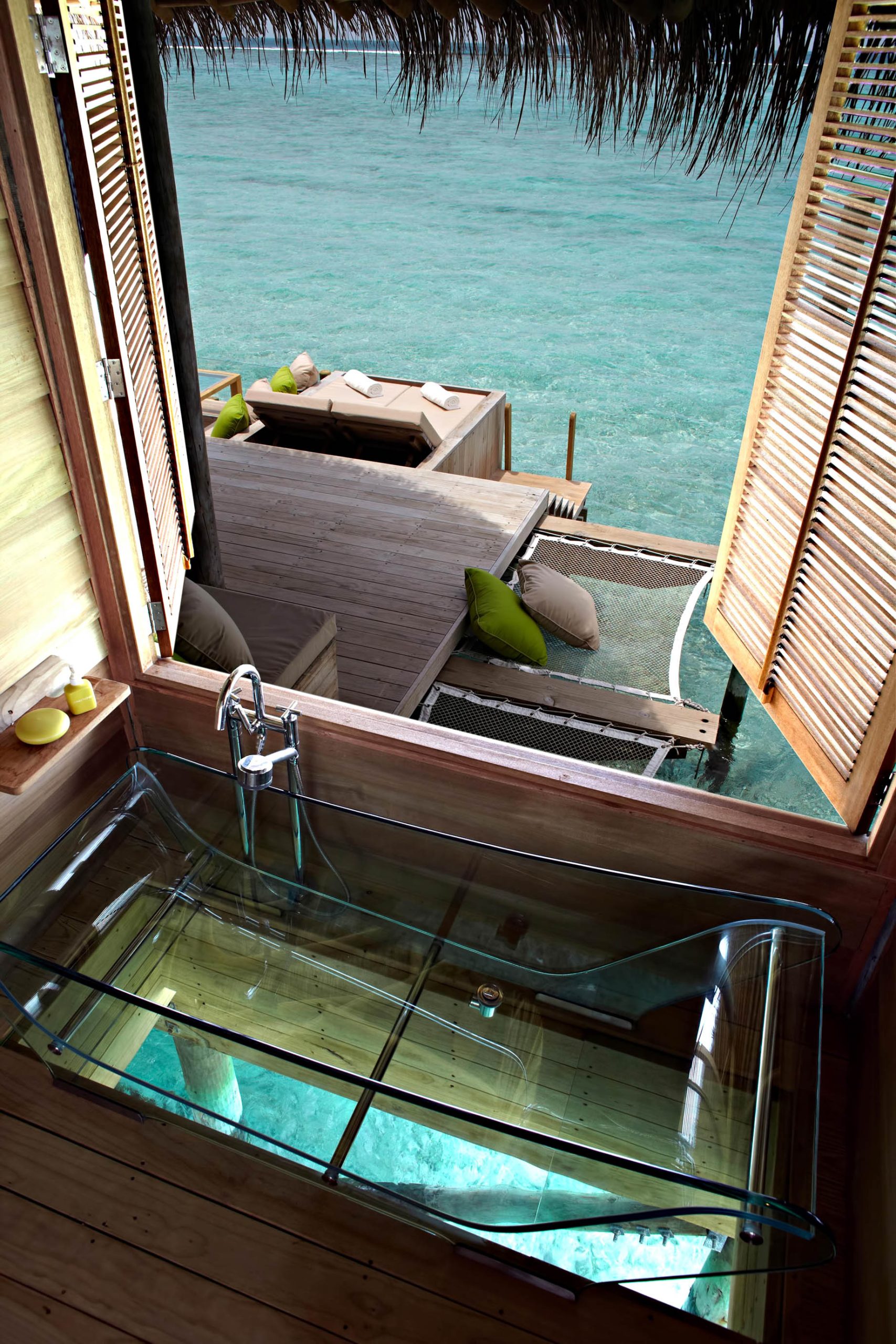 Six Senses Laamu Resort – Laamu Atoll, Maldives – Overwater Villa Clear Bathtub