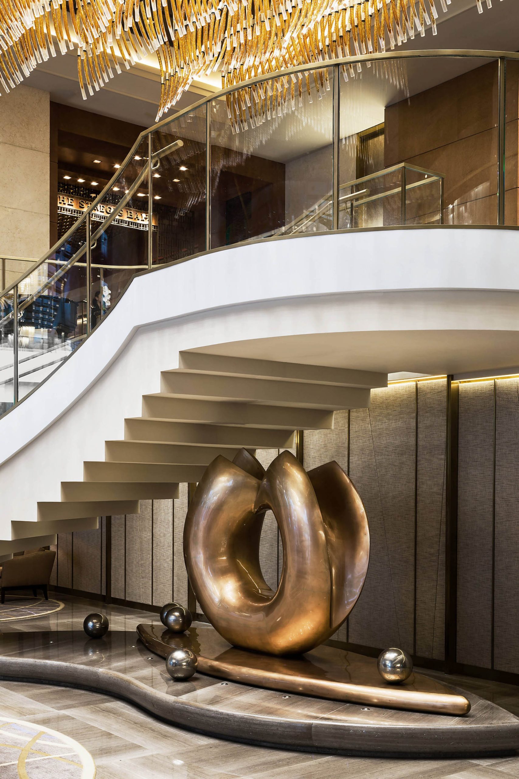 The St. Regis Macao Hotel – Cotai, Macau SAR, China – Hotel Staircase