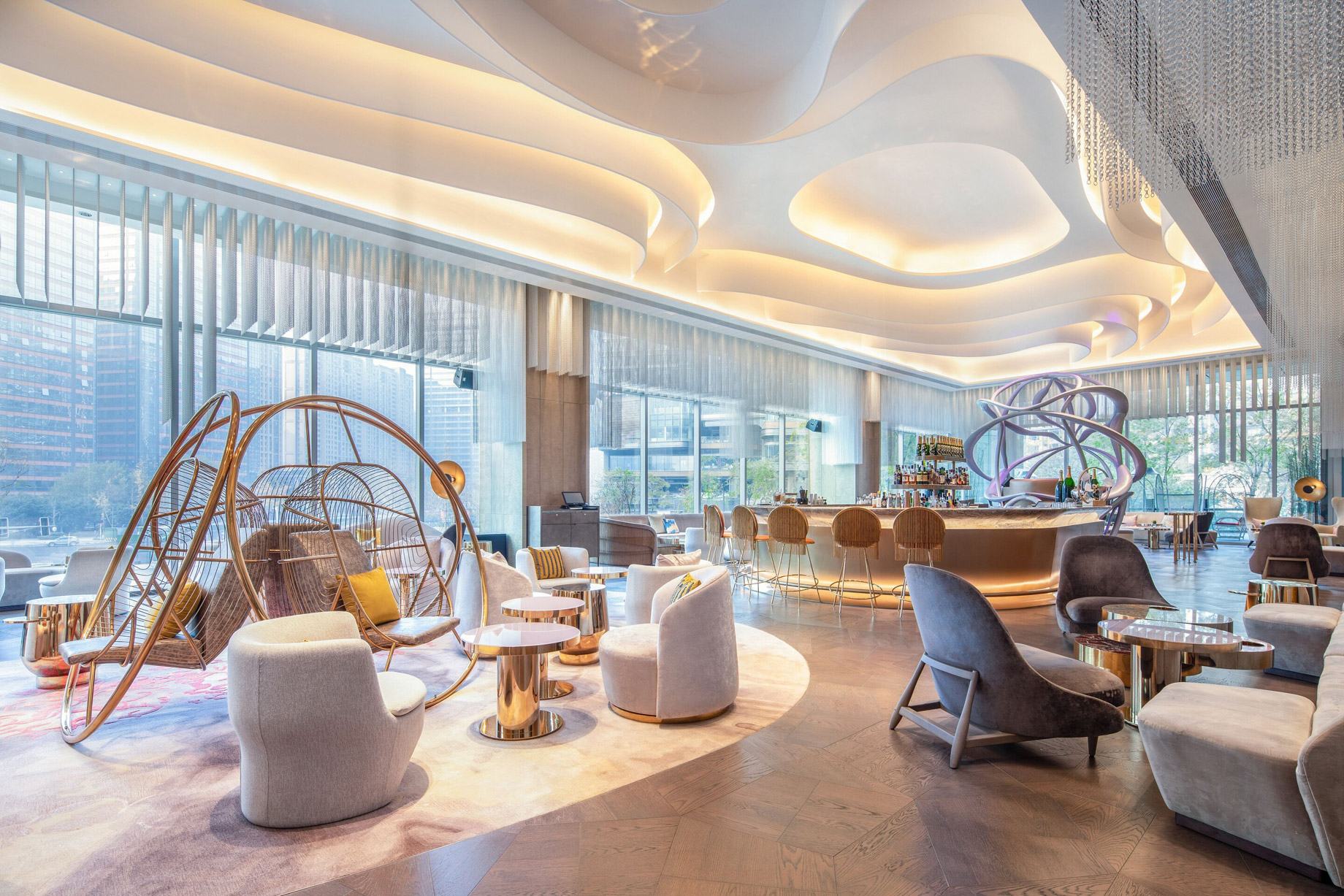 W Chengdu Hotel – Chengdu, China – Living Room Seating
