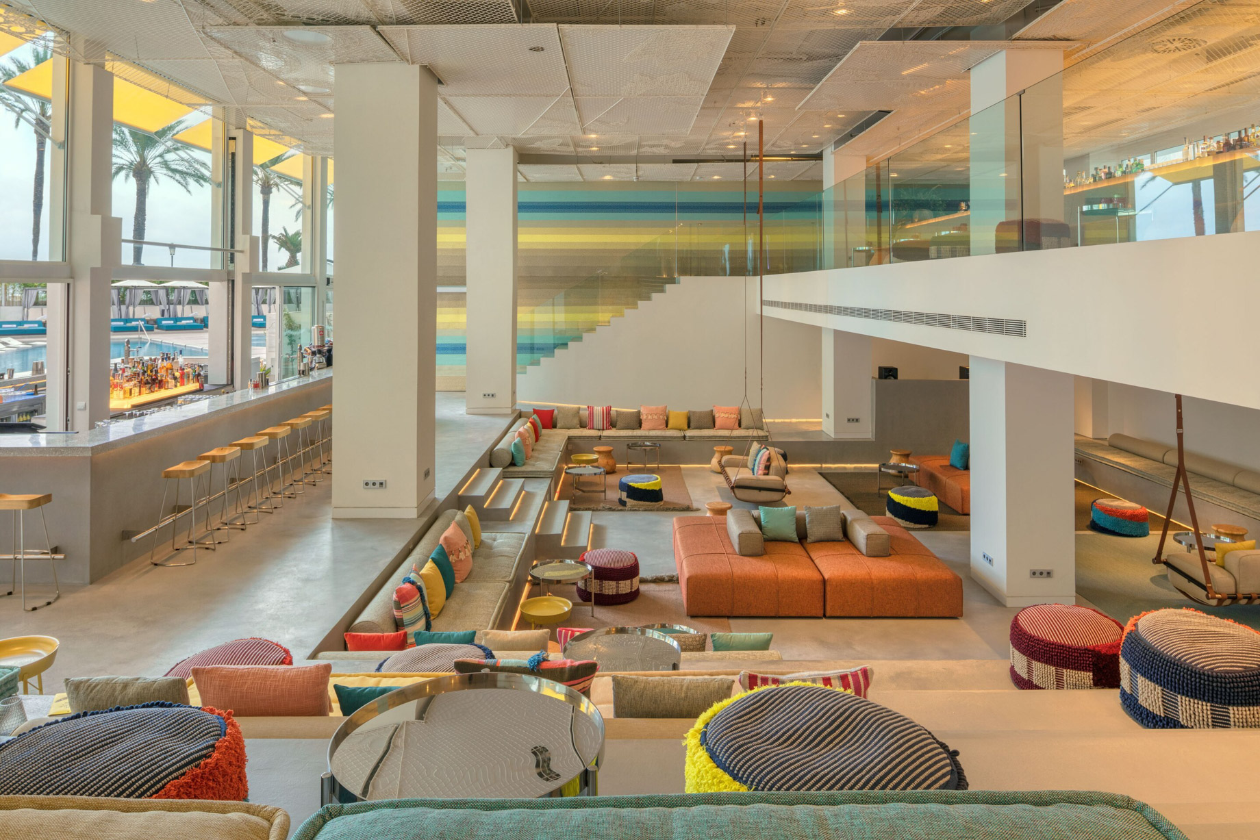 W Ibiza Hotel – Santa Eulalia del Rio, Spain – W Lounge Sitting Area