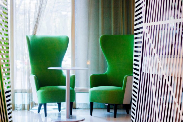 W Mexico City Hotel - Polanco, Mexico City, Mexico - Lobby Living Room Bar Stylish Chairs