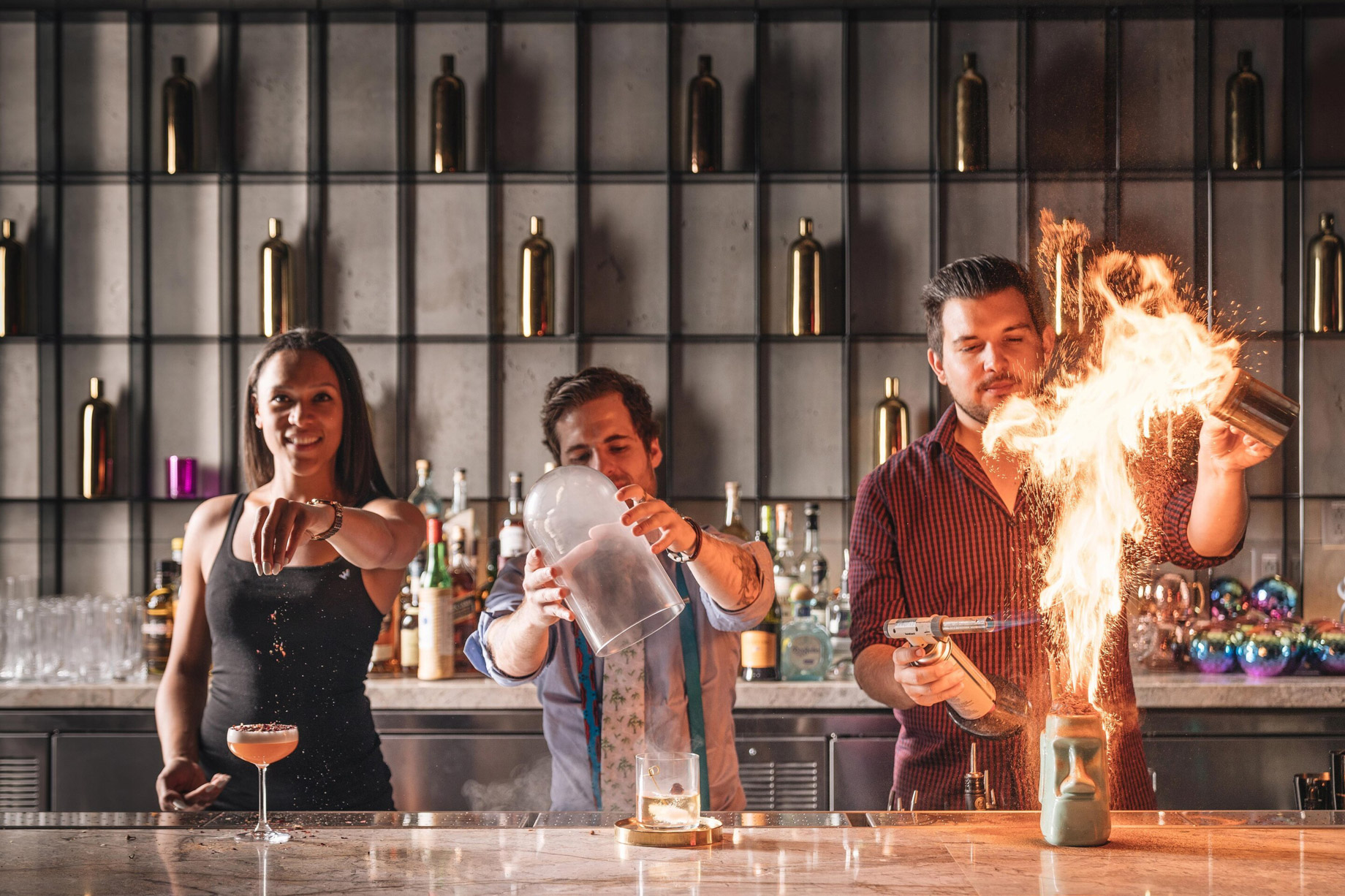 W Montreal Hotel – Montreal, Quebec, Canada – Living Room Bar Service