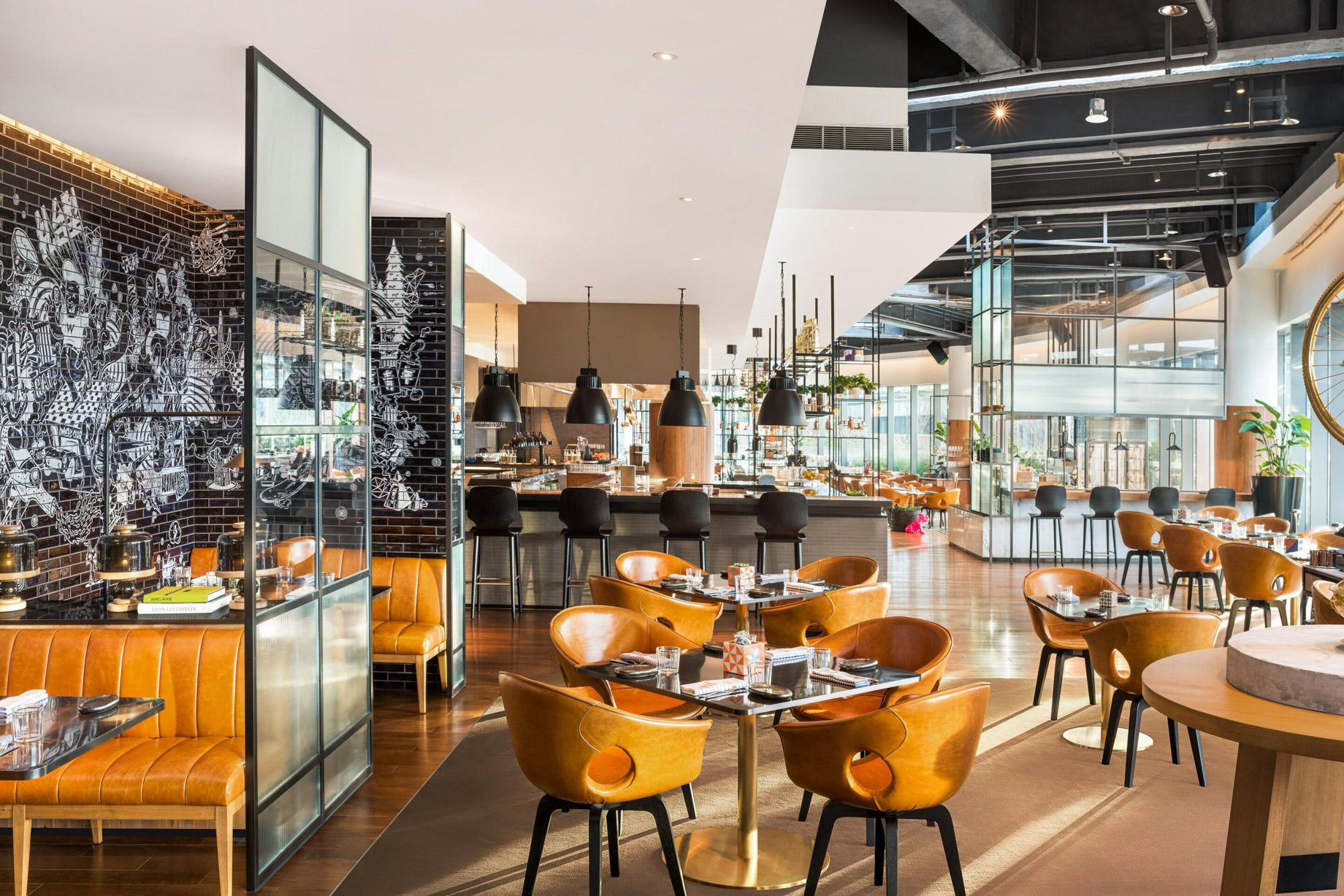 W Shanghai The Bund Hotel – Shanghai, China – The Kitchen Table Main Dining Area