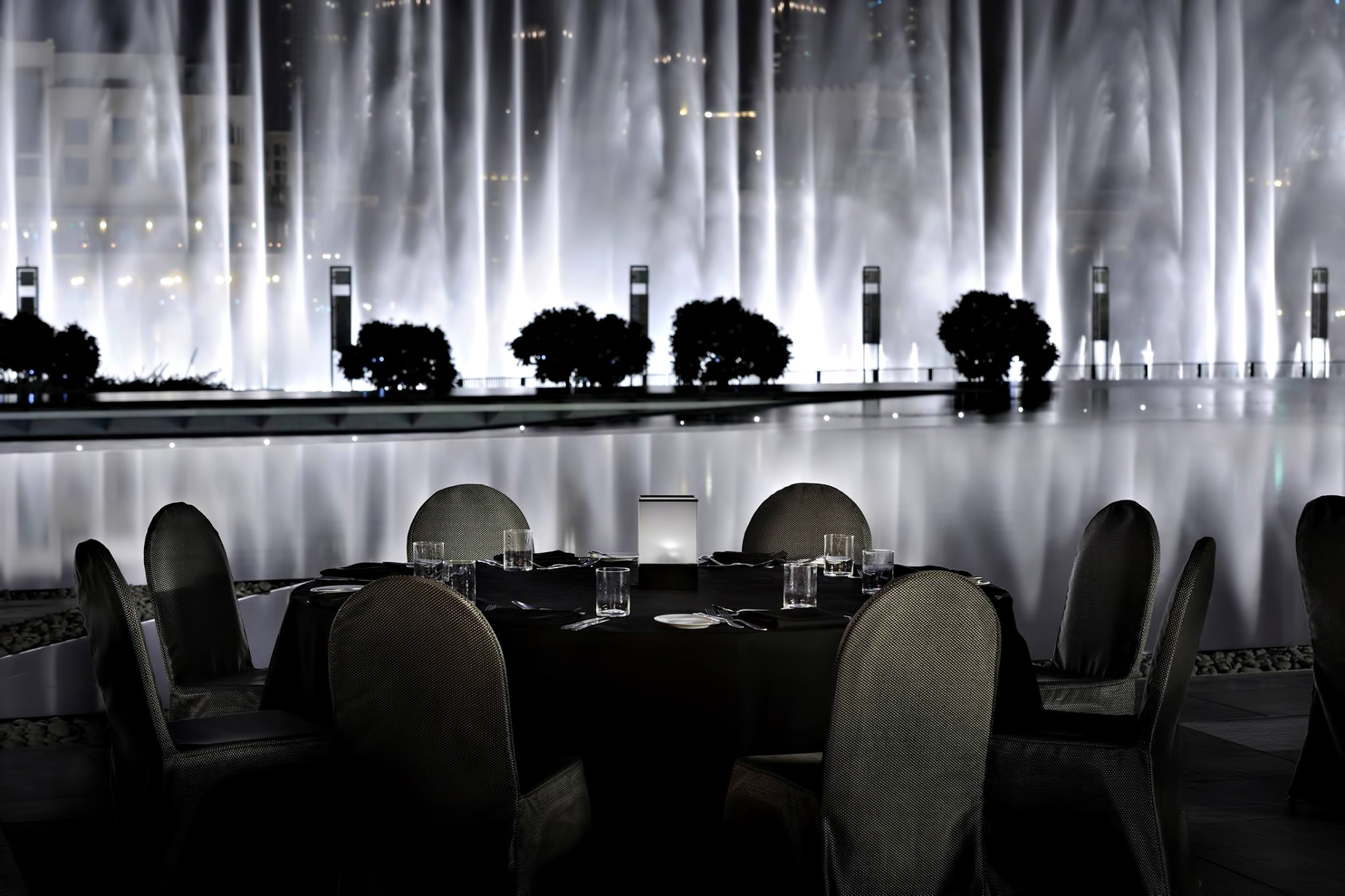 Armani Hotel Dubai – Burj Khalifa, Dubai, UAE – Fountain View Dining