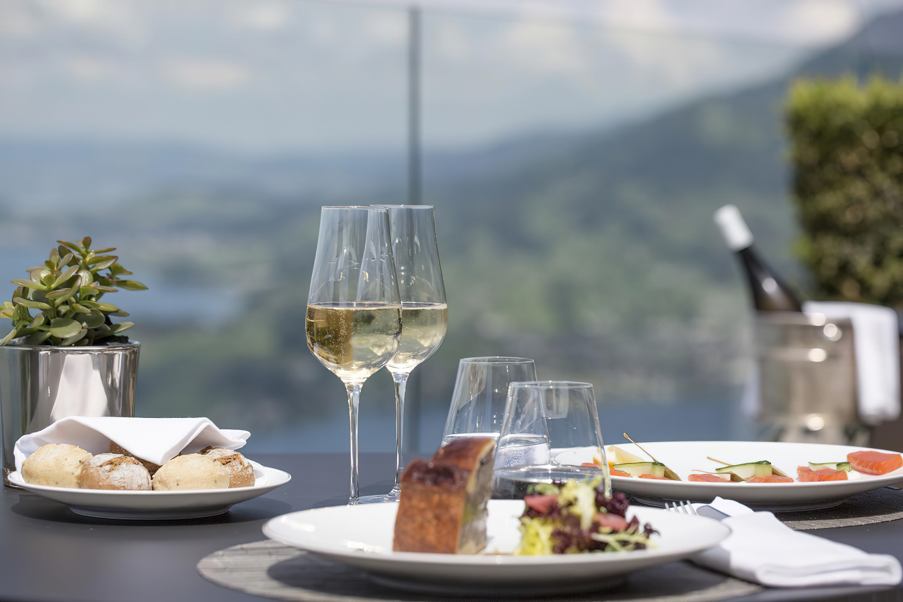 Palace Hotel – Burgenstock Hotels & Resort – Obburgen, Switzerland – Terrace Dining