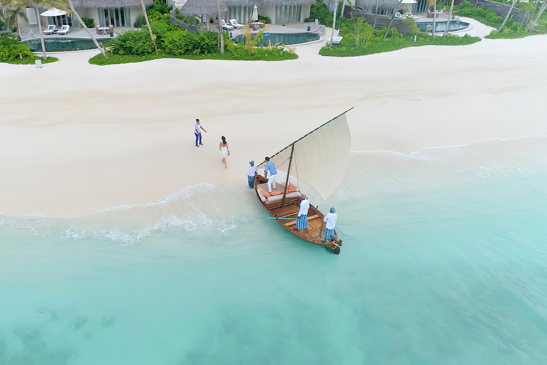 The Nautilus Maldives Resort – Thiladhoo Island, Maldives – Boat Beach Arrival