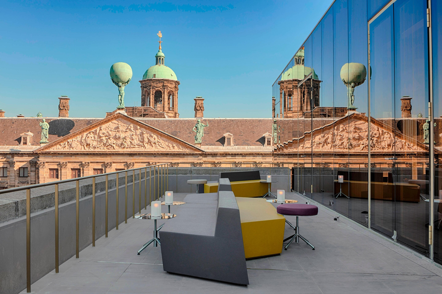 W Amsterdam Hotel - Amsterdam, Netherlands - Hotel Lounge Terrace View