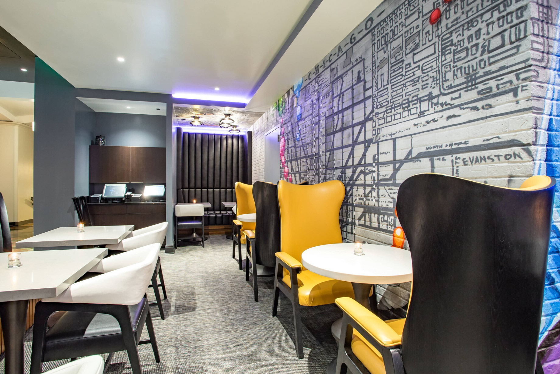W Chicago City Center Hotel – Chicago, IL, USA – Midland Social Club Seating